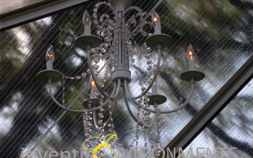 whiteCRYSTAL chandelier