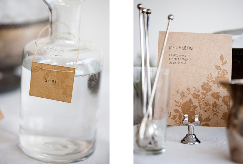 make your own martini bar
