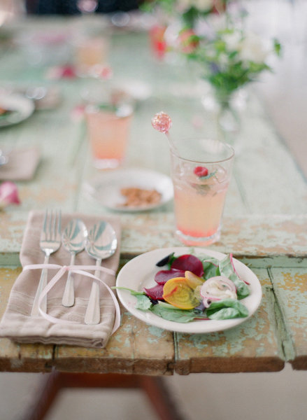 color palette & table setting lovely lifestyle photo