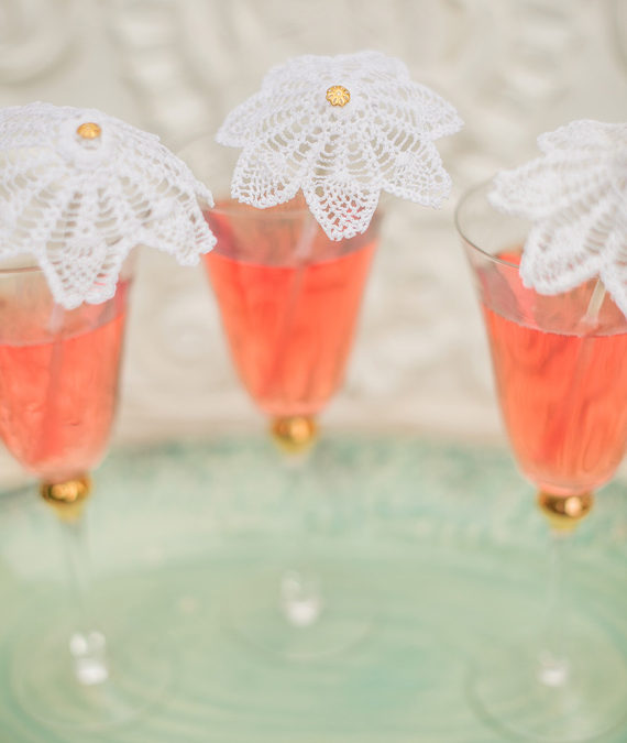 diy doily cocktail stir | 100 Layer Cake