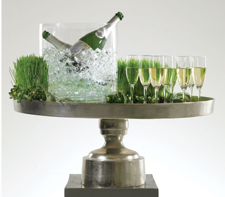 fresh SPRING champagne tray