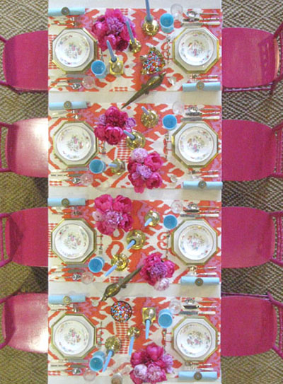 tablescape | pretty in hot pink