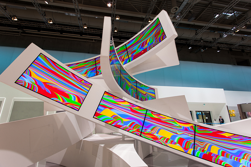 miguel chevalier arcs origin of the curve for samsung