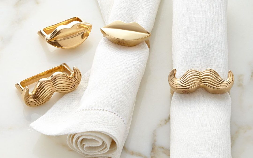 Mr. & Mrs. Muse Napkin Rings, Set of Four