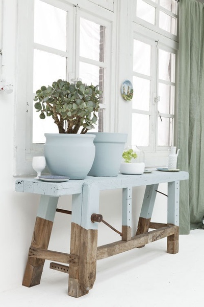 baby blue upside-down-dipped