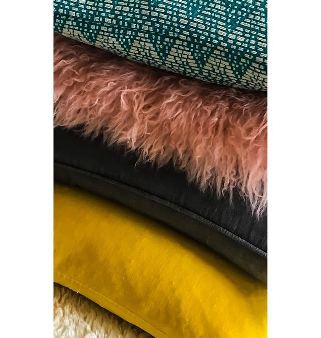 #pillowparty | some of our fave colors + textures for 2018